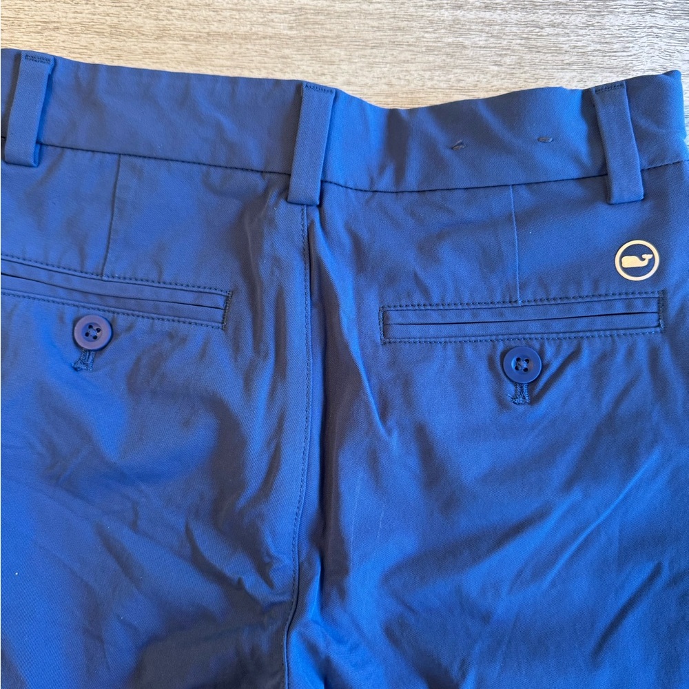 Bundle of Boy’s Performance On-The-Go Vineyard Vines Blue and Tan Shorts - Picture 4 of 8
